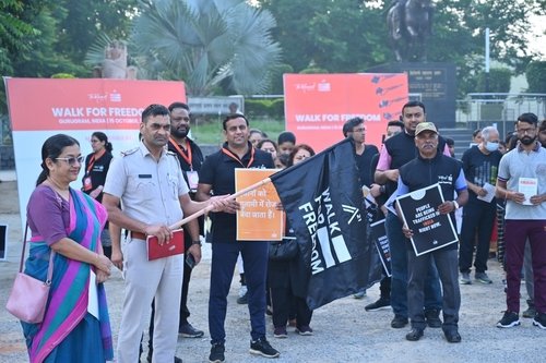 People,From,Different,Cities,Protesting,Against,Human,Trafficking,Wearing,Black