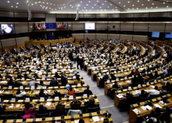 Brussels, Belgium. 20th Nov. 2018. Plenary room of the European Parliament during the 70th anniversary of the Universal declaration of human right's conference.