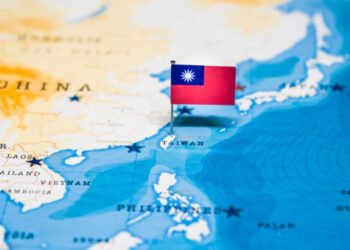 The,Flag,Of,Taiwan,In,The,World,Map