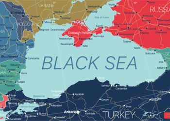 Black,Sea,Region,Detailed,Editable,Map,With,Regions,Cities,And