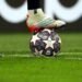 MILAN, ITALY - February 22, 2023: The Adidas 2023 Champions League Final Istanbul ball during the UEFA Champions League 2022-2023 FC Internazionale v FC Porto at San Siro Stadium.