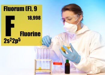 Fluorine.,Chemical,Element,With,Atomic,Number,9.,The,Most,Chemically