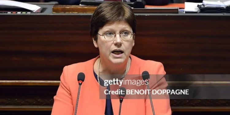 Belgian MP Sonja Becq (CD&V) Addresses Federal Parliament in Plenary Session