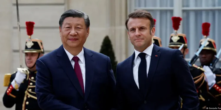 Chinese President Xi Jinping met with French President Emmanuel Macron in Paris and called for continued cooperation between Beijing and EU member states  Image: Gonzalo Fuentes/REUTERS