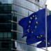 European flags fly outside the European Commission headquarters in Brussels, Belgium